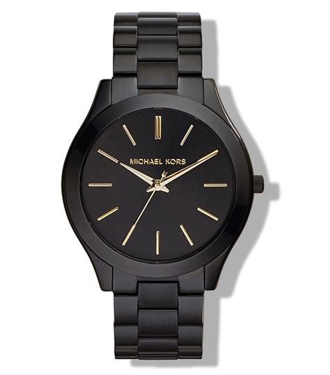 reloj negro mujer michael kors|relojes en tono plateado.